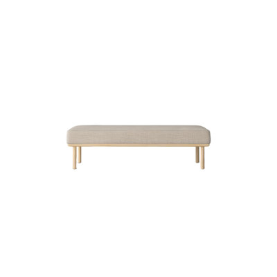 Banc rembourré écologique et confortable en coton et lin