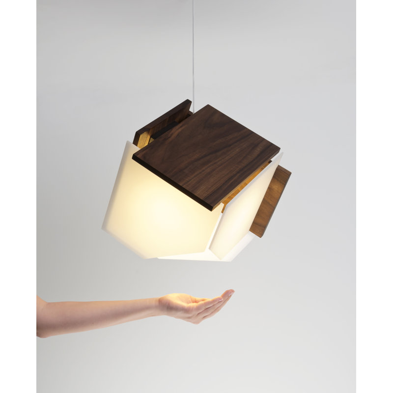 Mica L 1 - Light Pendant, Dark Stained Walnut