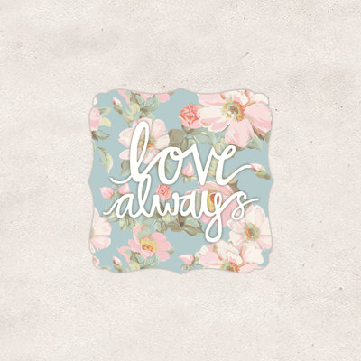 Love Always Flowers - Wrapped Canvas Print
