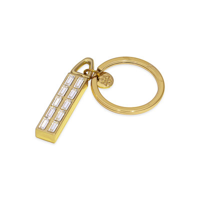 Crystal and Metal Keychain