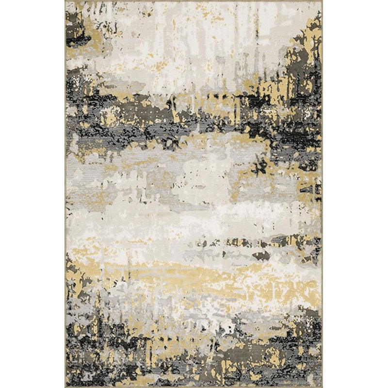 Tapis beige lavable à la machine, Carré 3 pi 3 po