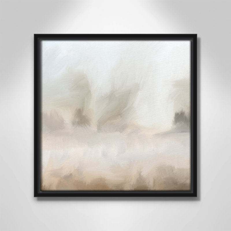 Bushwick Mirage - Toile à cadre flottant, Noir, L 13,5 po x H 13,5 po