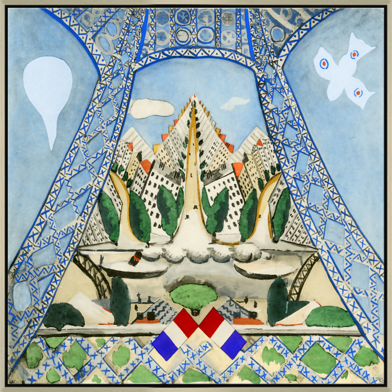 Under The Eiffel Tower Giclee On Canvas