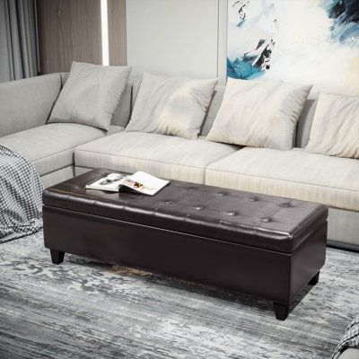 Banc de rangement pour repose-pieds 51 po