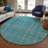 Calista Teal Washable Indoor-Outdoor Rug - -631317763