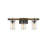 Lutz Scot Dimmable Distressed Weathered Oak Vanity Light