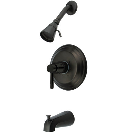South Beach Pressure Balance Tub and Shower Faucet Trim, Oil Rubbed Bronze