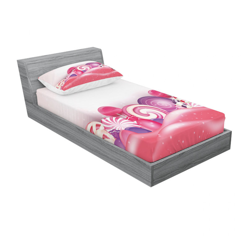 Microfiber Sheet Set, Twin Sheet Set with Fitted Sheet