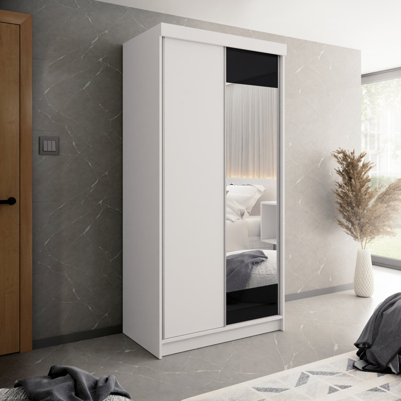 Akaylah 2 Door Wardrobe, White
