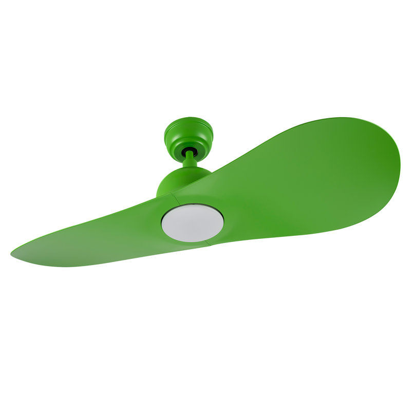 42-inch Smart Ceiling Fan with Remote, Light Kit Included, Green