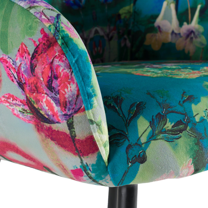 Osbourn Upholstered Velvet Counter Stool