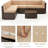 7 Piece Rattan Sectional Seating Group With Fire Pit-397020833-397020842