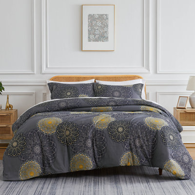 Midnight Floral Duvet Cover Set
