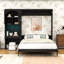 Grand lit escamotable avec armoire de rangement et éclairage DEL-1401233800