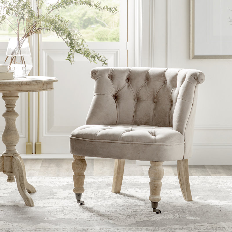 Fauteuil de chambre Aryahna, Blanc délavé