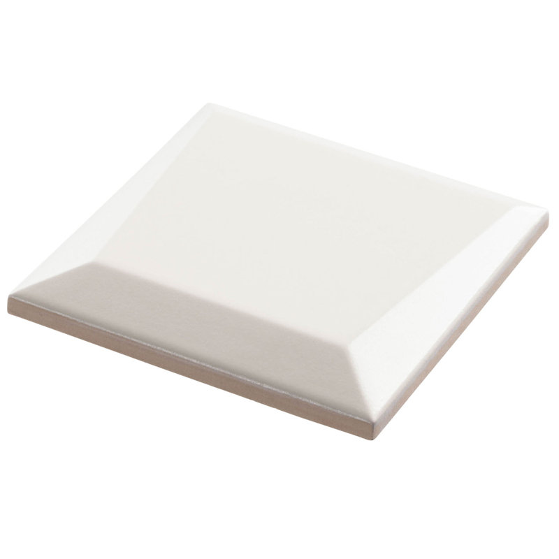 Sakari-Oren 4-in. 3D Beveled Matte Ceramic Wall Tile, Aylen