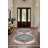 Gulustan Blue Red Beige Oriental Machine Printed Cotton Polyester Area Rug-1760594818