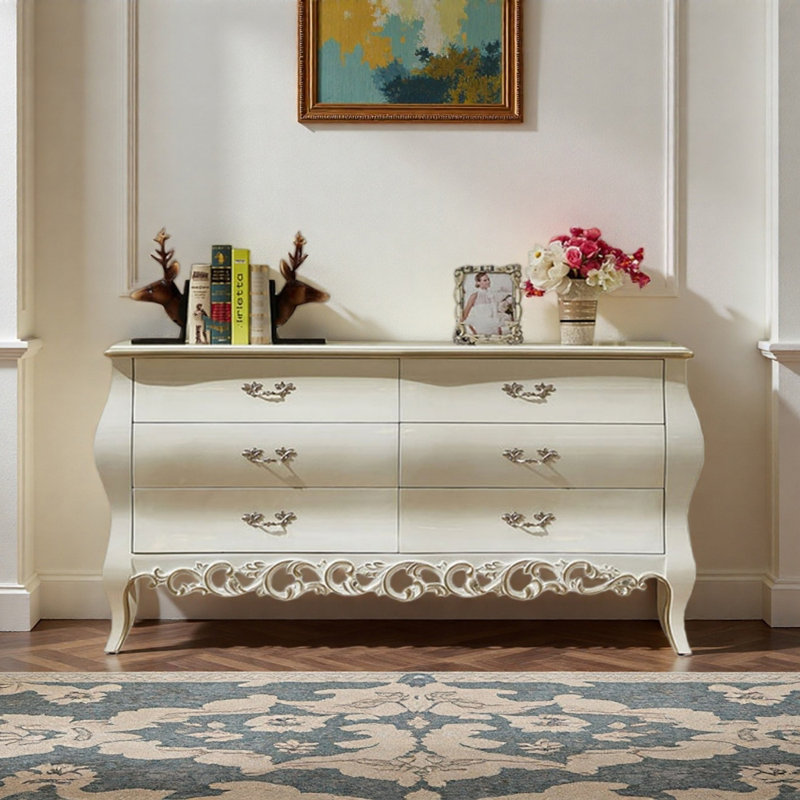 Buffet Modern, H 31,5 po x l 57,09 po x P 17,72 po, Blanc