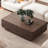 Vintage square walnut coffee table