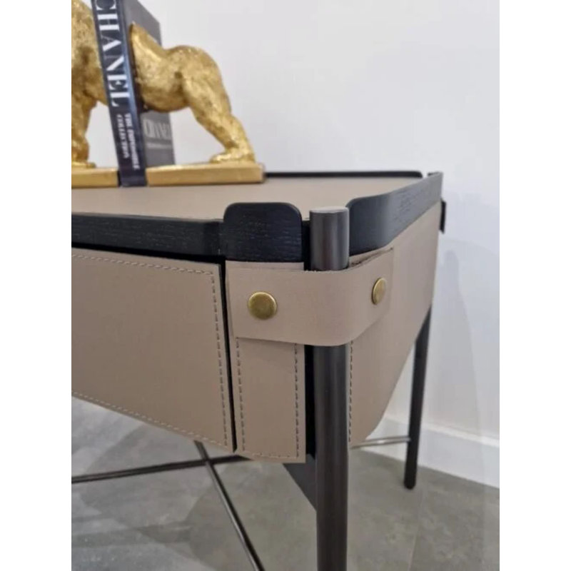 Cerstin 55cm W Metal Bedside Table
