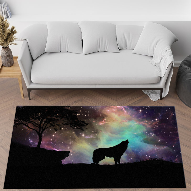 Non-Woven Soft Type Printed Rug Featuring Sophisticated Geometric Patterns in Neutral Tones Perfect for Enhancing Your Living Room or Bedroom Decor