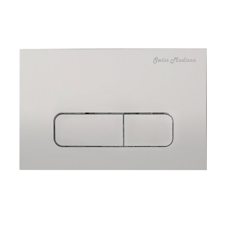 Wall Mount Dual Flush Actuator Plate With Rectangle Push Buttons
