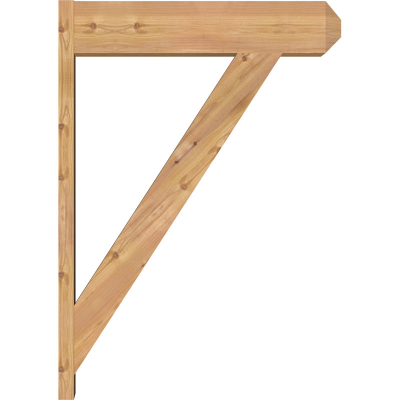 Artisan traditionnel en bois rustique, P 30 po x H 42 po, Cèdre rouge occidental l 7 1/2 po (lisse)