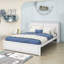 Grand lit plateforme avec rangement gigogne simple Meurig