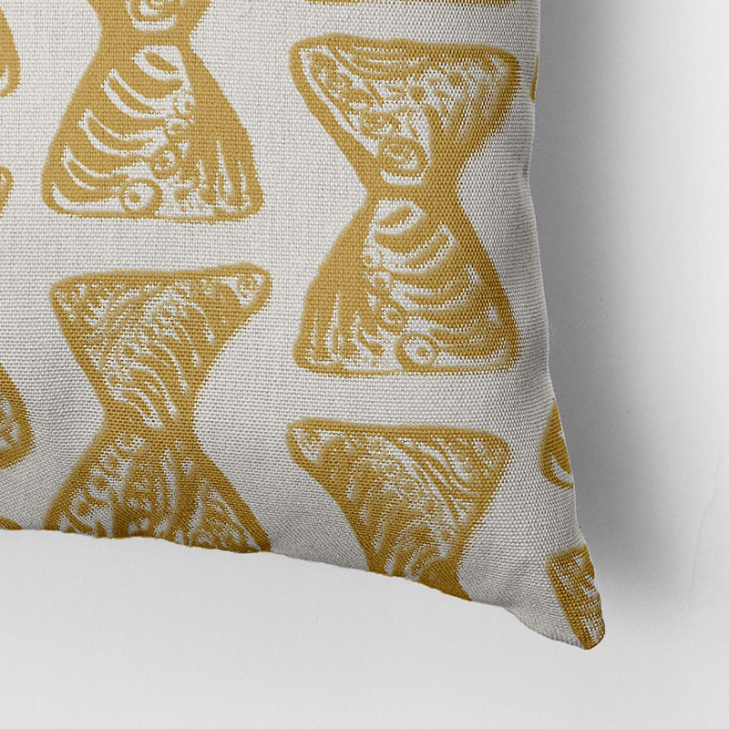Housse et insert de coussin extérieur d'extérieur, 20 po X 20 po, Moutarde