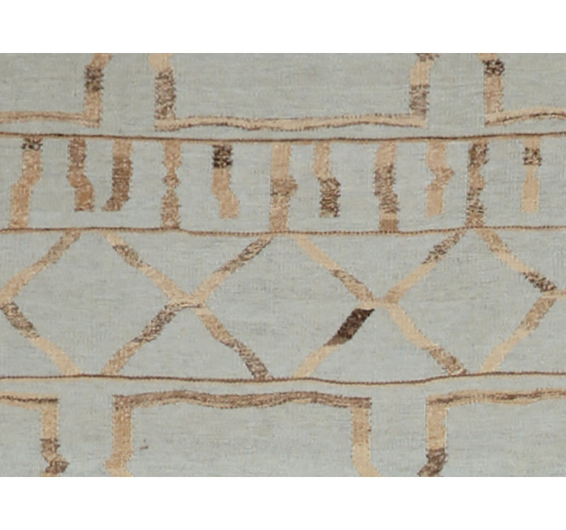 Moroccan Geometric Area Rug in Gray