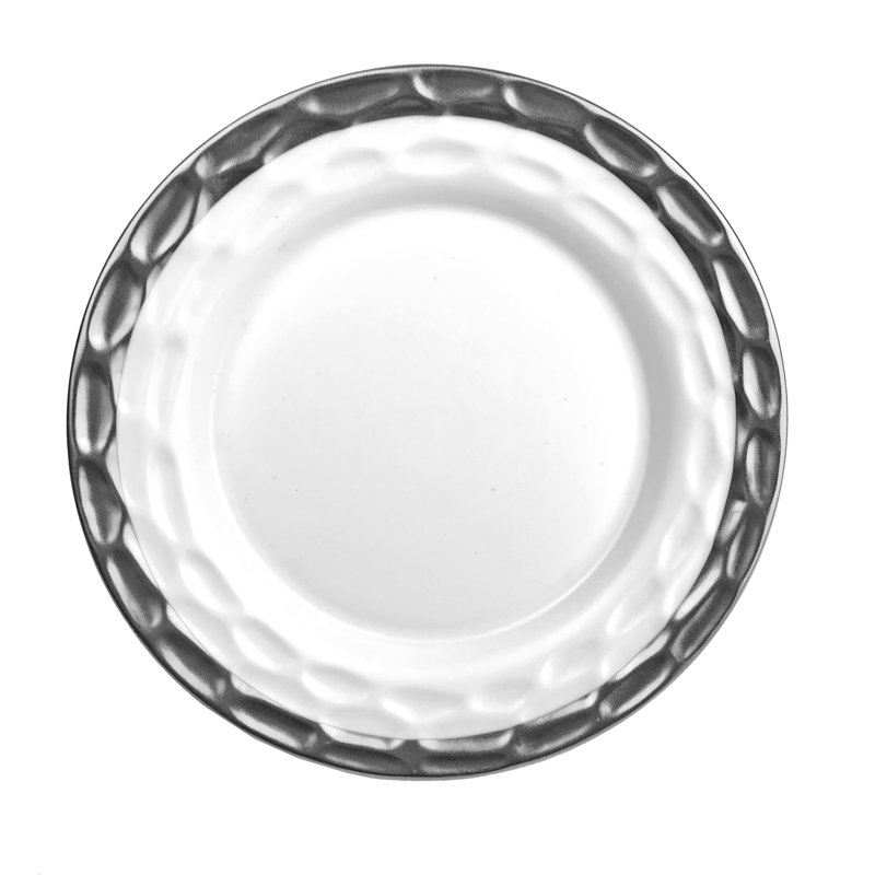 Truro Porcelain Salad/Dessert Plate, Platinum