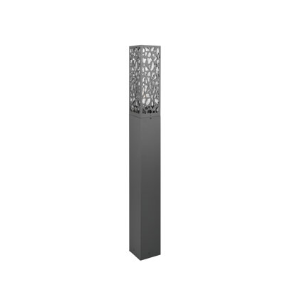 Ackermanville Anthracite Integrated LED Metal Bollard Light