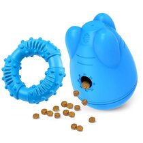 Interactive Toys For Dog Bone Shape Funny Game Pet Brain IQ Training With  Whistle Hide And Seek Food Non-toxic Healthy Toys