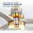  52-inch Modern Ceiling Fan with Light, 3 Solid Wood Blades, DC Motor, 6 Speeds, Downrod Mount for Bedroom, Living Room-530059211-530059223