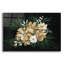 Art mural en verre «Moody Golden Florals» par Yvette St. Amant-742548576
