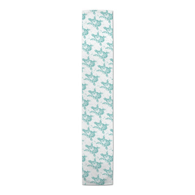 Splatter Sea Turtle Navy Table Runner