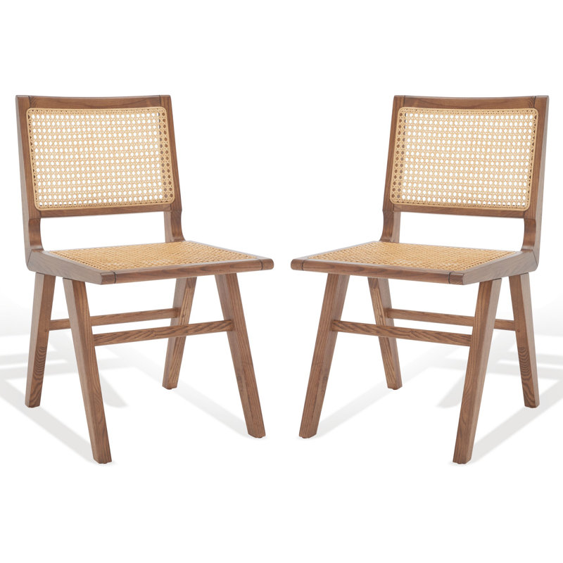 Chaise de salle à manger Atticus Cane, Noyer, naturel