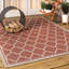Tapis intérieur / extérieur rouge / beige Hague Moroccan Trellis-913270684