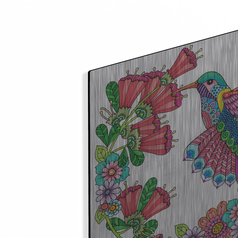 «Winged Things 12» par Hello Angel, art en métal, H 12 po x l 12 po