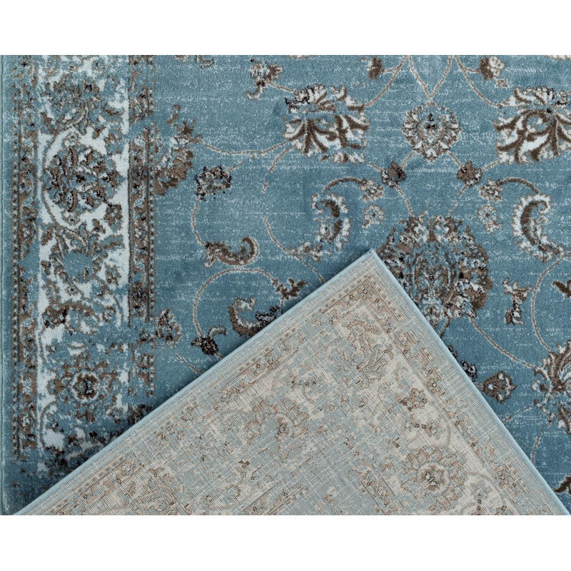 Tapis bleu Blocher, Rectangle 2 pi x 3 pi 4 po