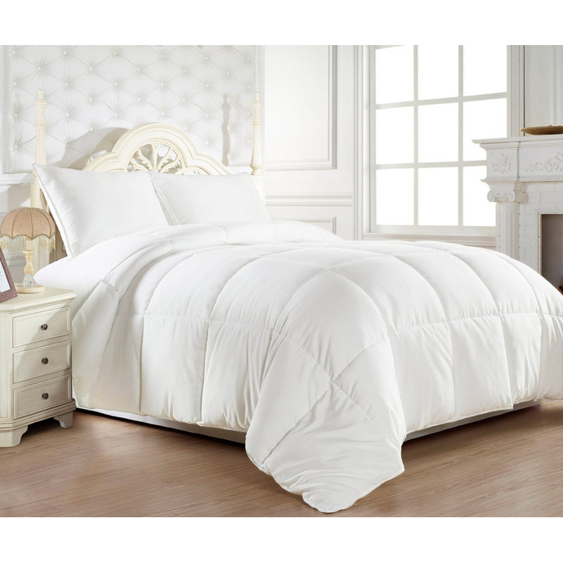 Édredon en duvet synthétique, Grand, Blanc