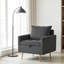 Chaise d'appoint rembourrée avec rangement et poche-598868102