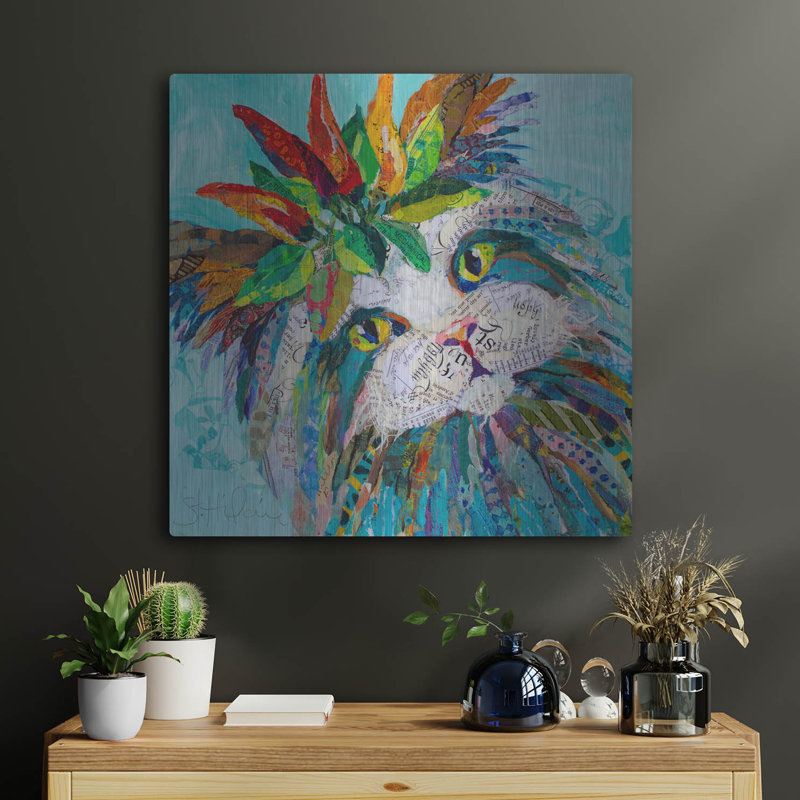 «Cool Cat» par St. Hilaire Elizabeth, H 24 po x l 24 po