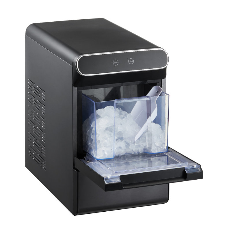 Countertop Nugget Ice Maker 37Lbs/24H Self-Cleaning with Scoop Basket Home Bar