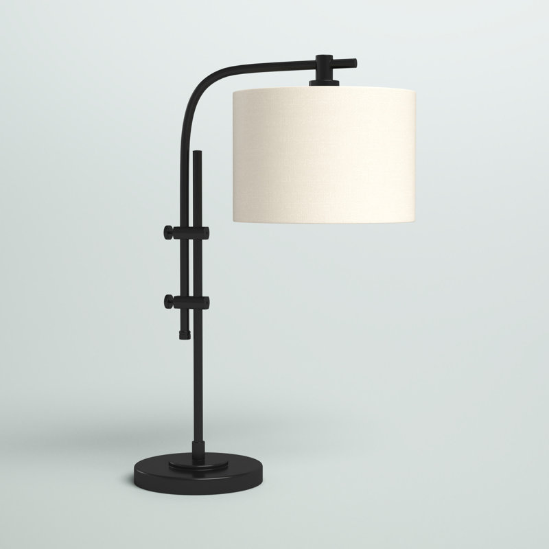 Lampe de bureau 26,75 po Pariaman, Noir, Beige