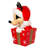 Kurt Adler Unlit Treetop, Disney Mickey in a Present, Plastic, 8in