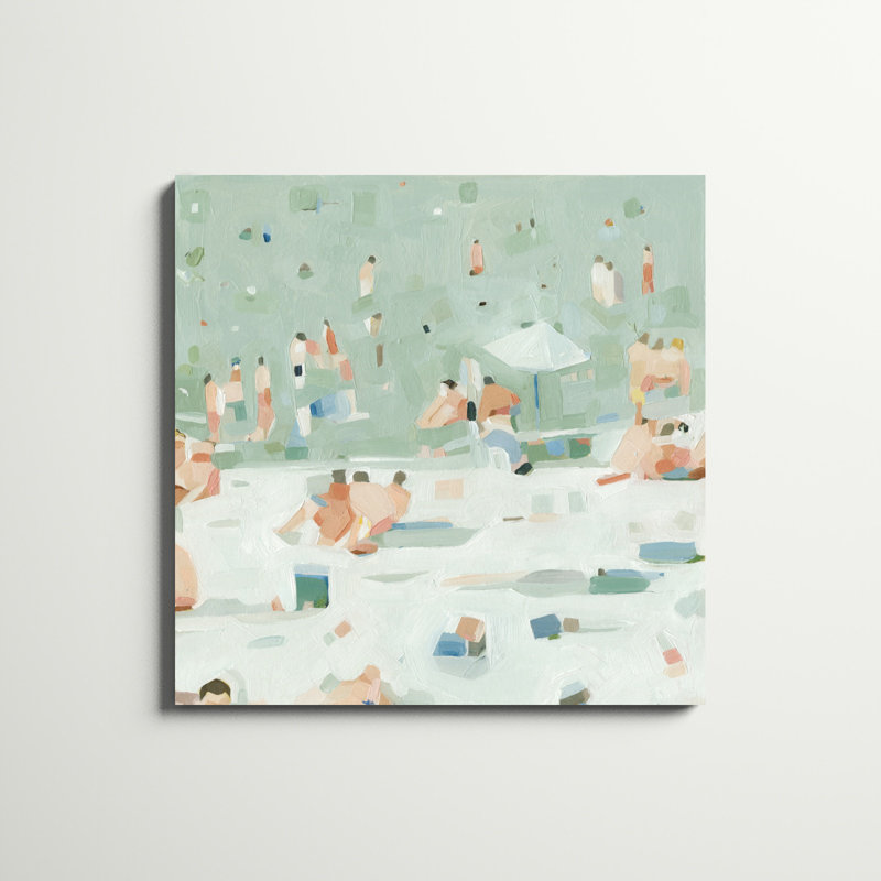 Summer Confetti I, peinture sur toile tendue, H 36 po x l 36 po