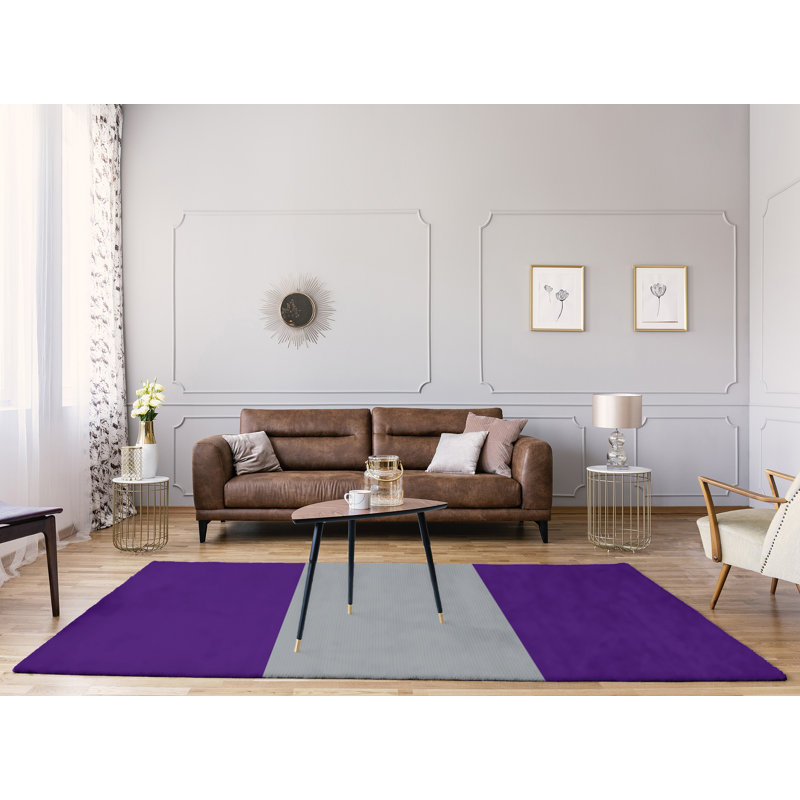 Tapis mauve/gris, Rectangle 9 pi x 12 pi