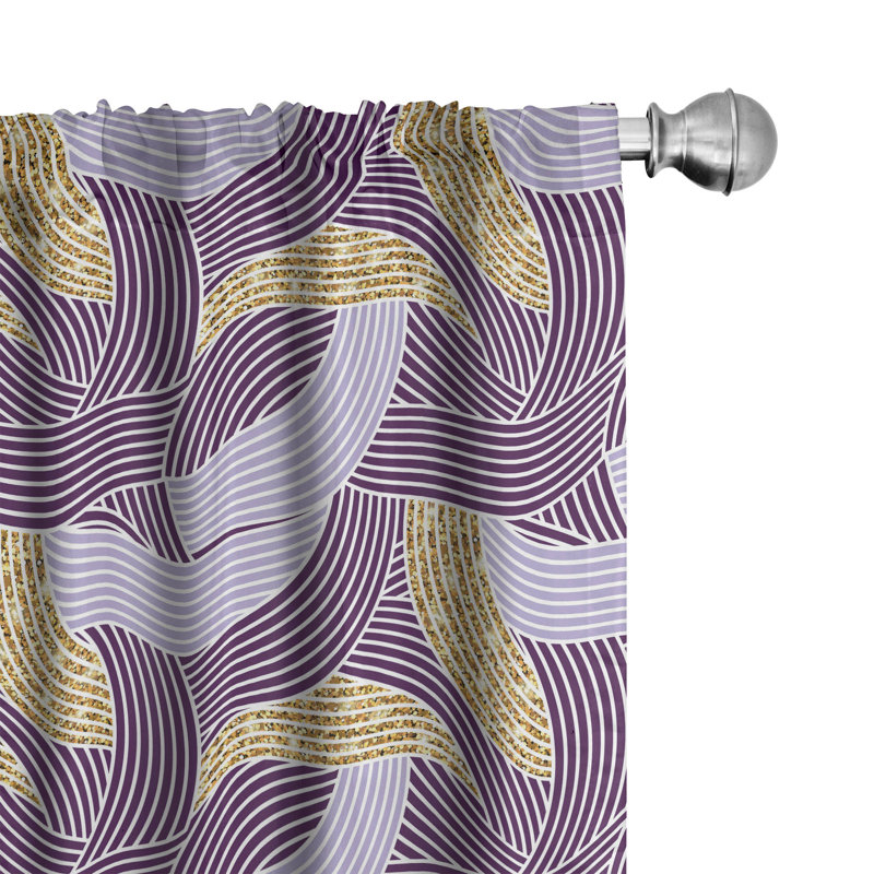 Semi-Sheer Rod Pocket Curtain Panels, 28" x 84"