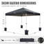Outdoor Pop Up Gazebo Black-115404277